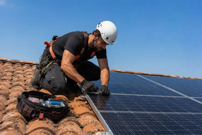 Maintenance et monitoring de panneaux solaires à Comps