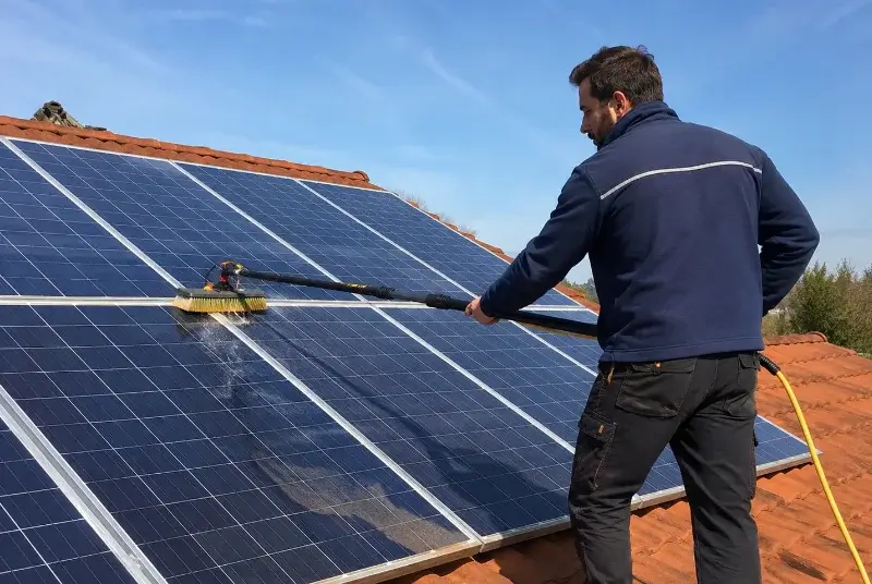 Nettoyage et entretien de panneaux solaires à Comps